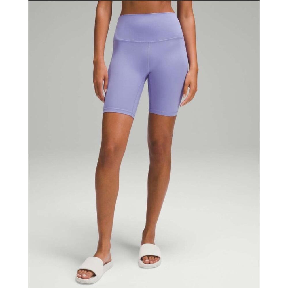 Lululemon Align High-Rise Shorts 8" Lavender Size 6 Nulu Yoga Biker